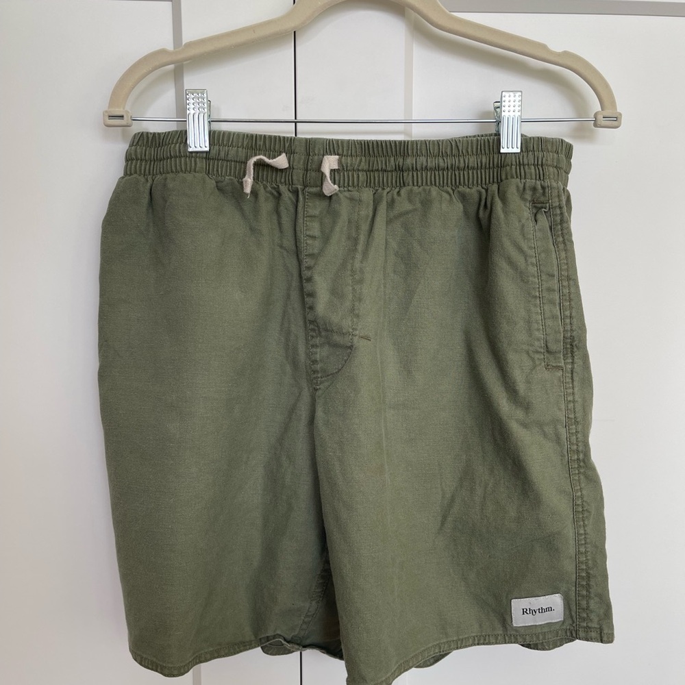 Rhythm Men’s Green Casual Shorts size 34
